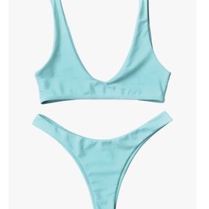 High Cut Blue Bikini